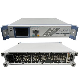 Rohde & Schwarz OSP 130 Open RF- Switch & Control Base Unit 1505.3009K03 with 1x OSP-B101 2x OSP-B102