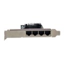 Intel I350-T4 4-Port PCIe x4 Gigabit Ethernet Network Adapter G62139-001 FP